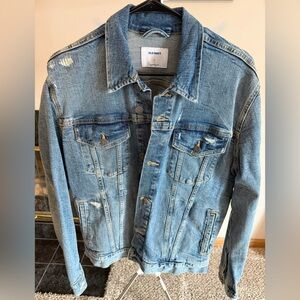 Old Navy Light Blue Denim Jacket for Men